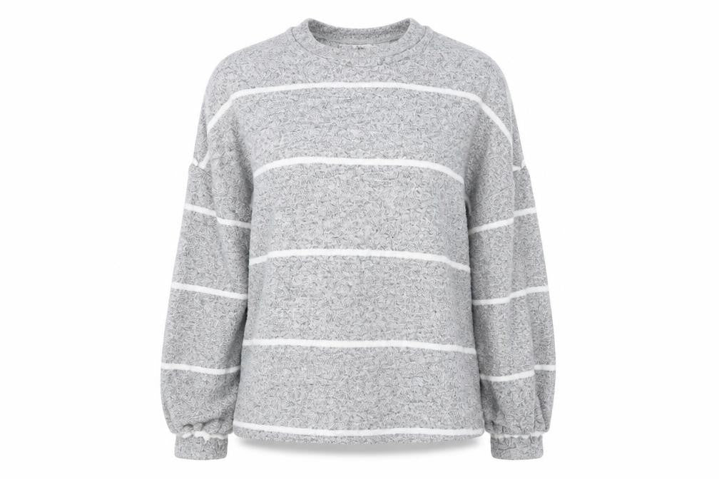 New Look  Womens Grey Striped  Pullover Jumper Size L
