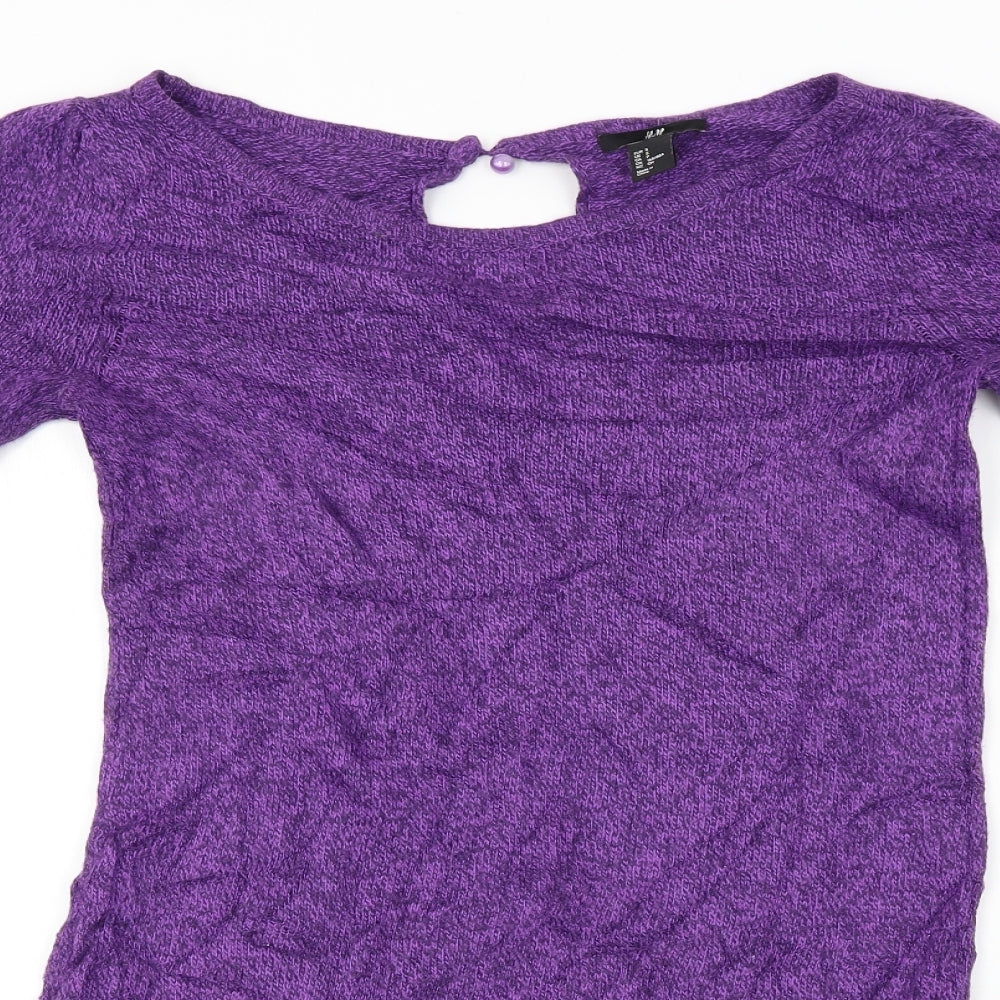 H&M  Womens Purple   A-Line  Size M