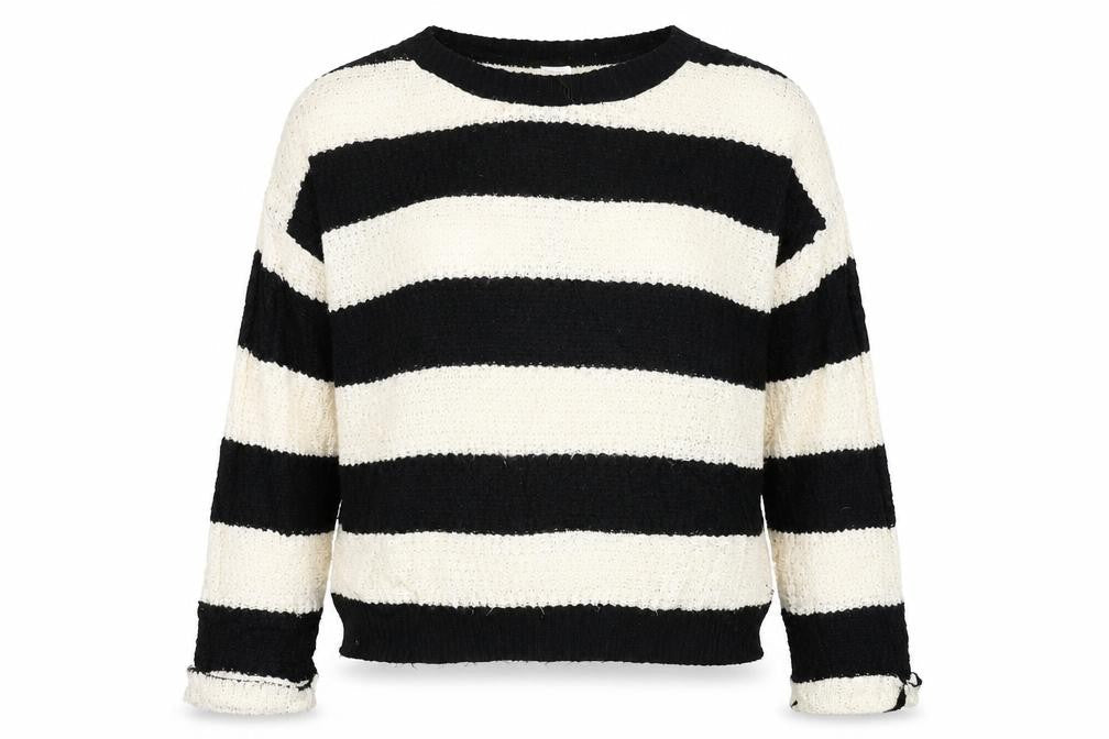 New Look  Womens Beige Striped  Pullover Jumper Size 12