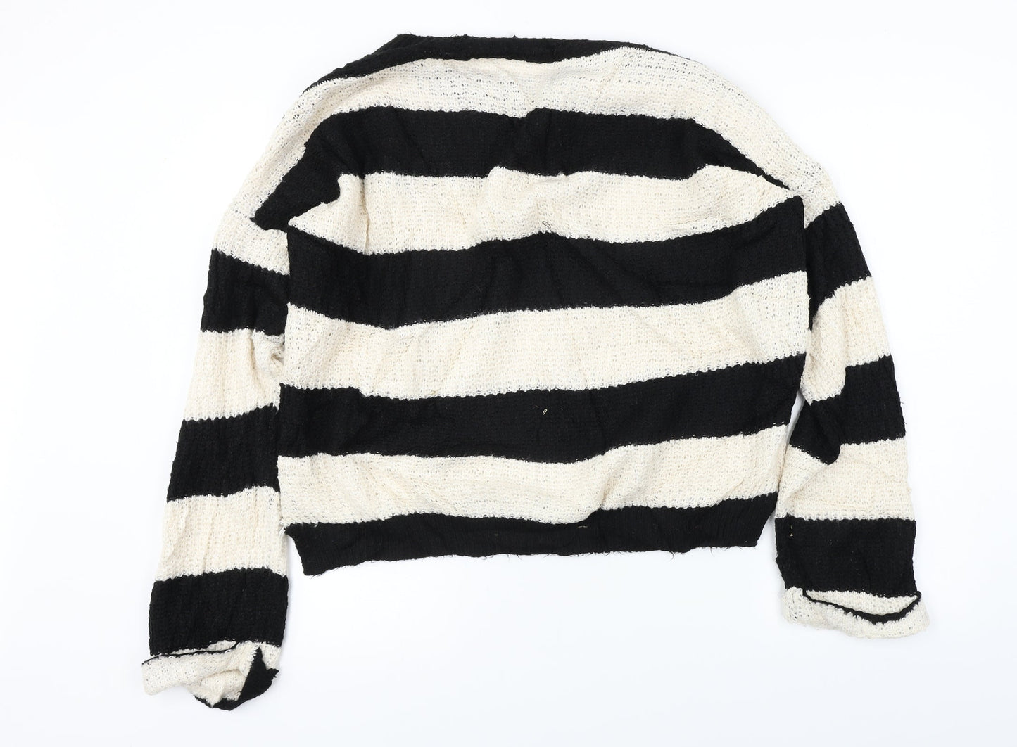 New Look  Womens Beige Striped  Pullover Jumper Size 12