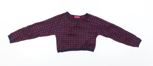 YD Girls Blue   Pullover Jumper Size 7-8 Years