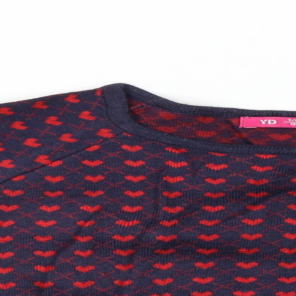 YD Girls Blue   Pullover Jumper Size 7-8 Years