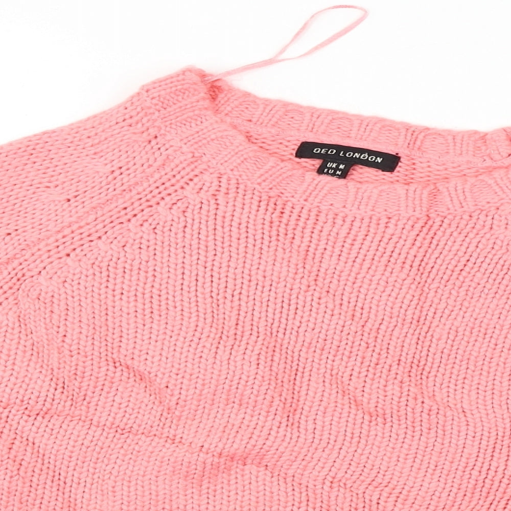 QED London  Womens Pink   Pullover Jumper Size M
