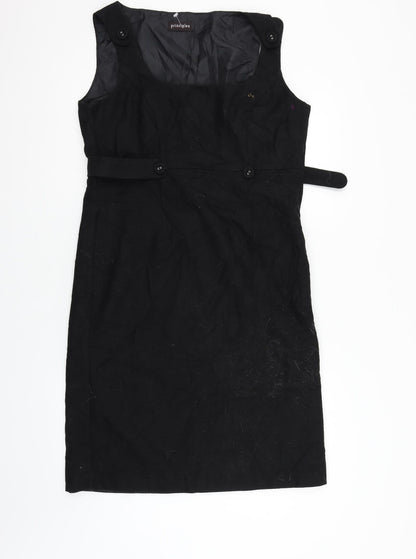 Additional front view of Papaya women’s black a-line, size UK 12