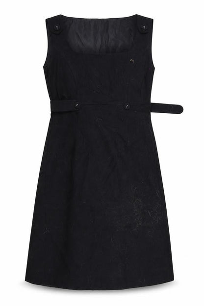 Front view of Papaya women’s black a-line, size UK 12