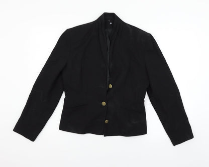BHS Womens Black   Jacket Blazer Size 10