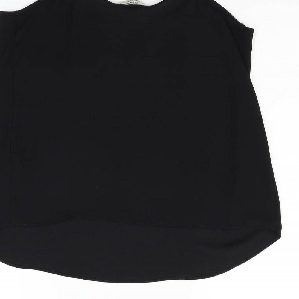 Papaya Womens Black   Basic Blouse Size 12