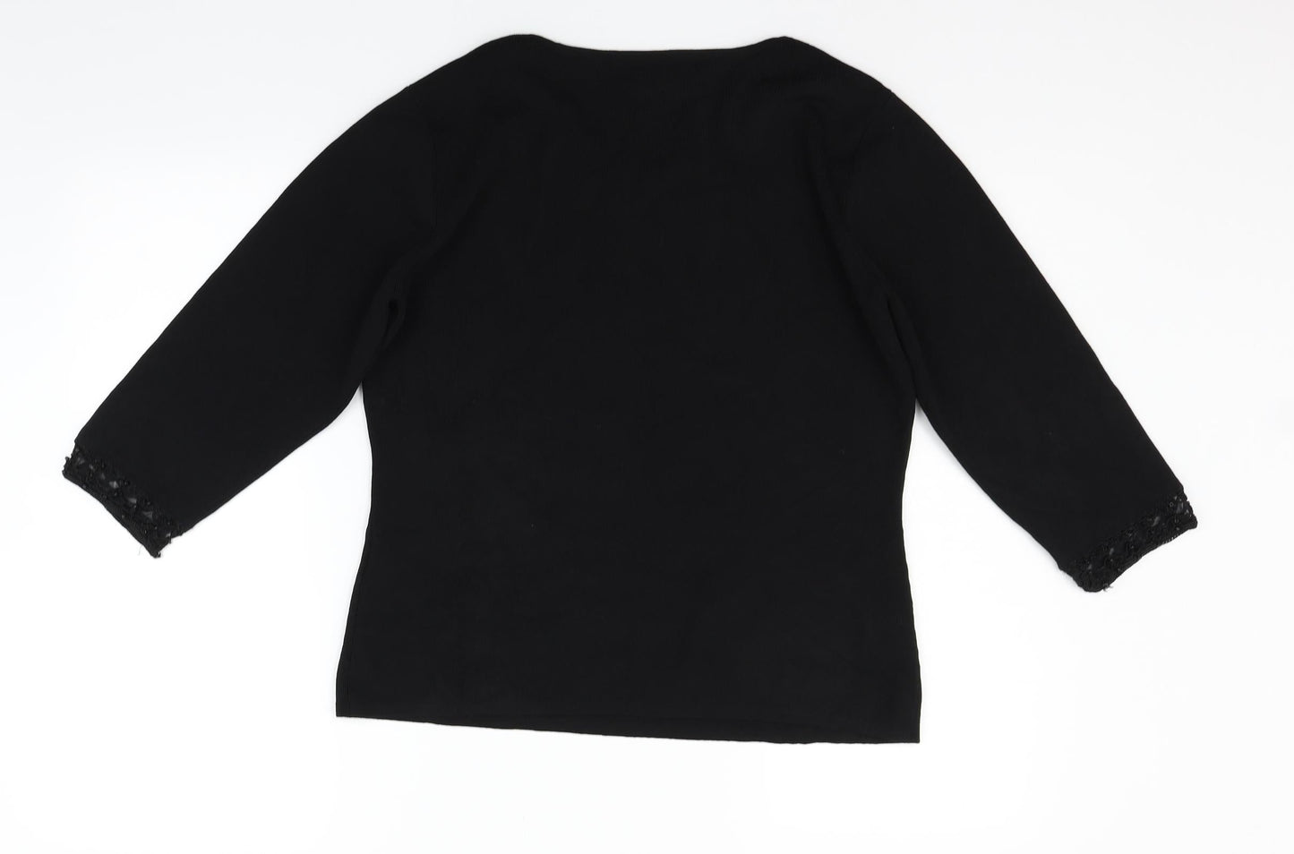 Preworn Womens Black   Pullover Jumper Size 18