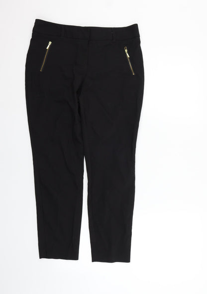 Additional front view of Papaya women’s beige trousers, size UK 12, 25-inch leg