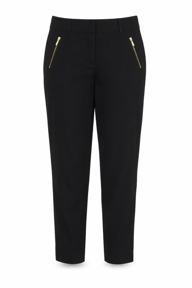 Front view of Papaya women’s beige trousers, size UK 12, 25-inch leg