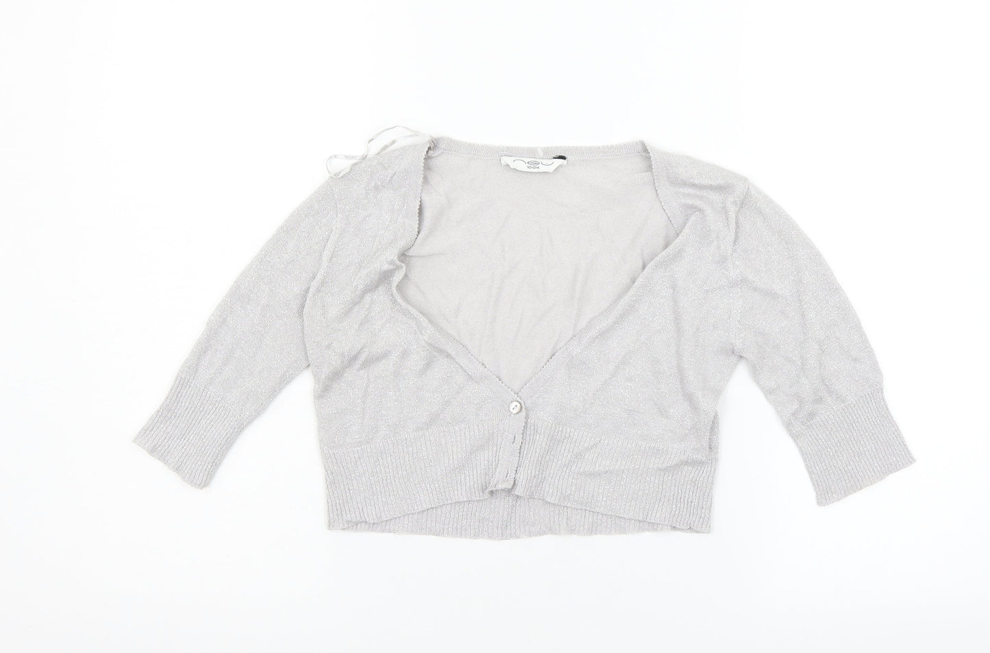 New Look Womens Grey   Cardigan Jumper Size L