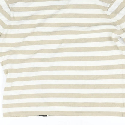 Casamia Womens Beige Striped Pullover Jumper Size M