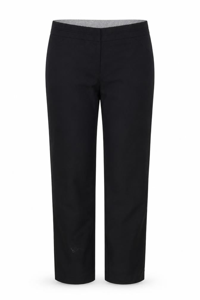 Front view of Principles women’s black houndstooth sweatpants, size UK 12, 28-inch leg