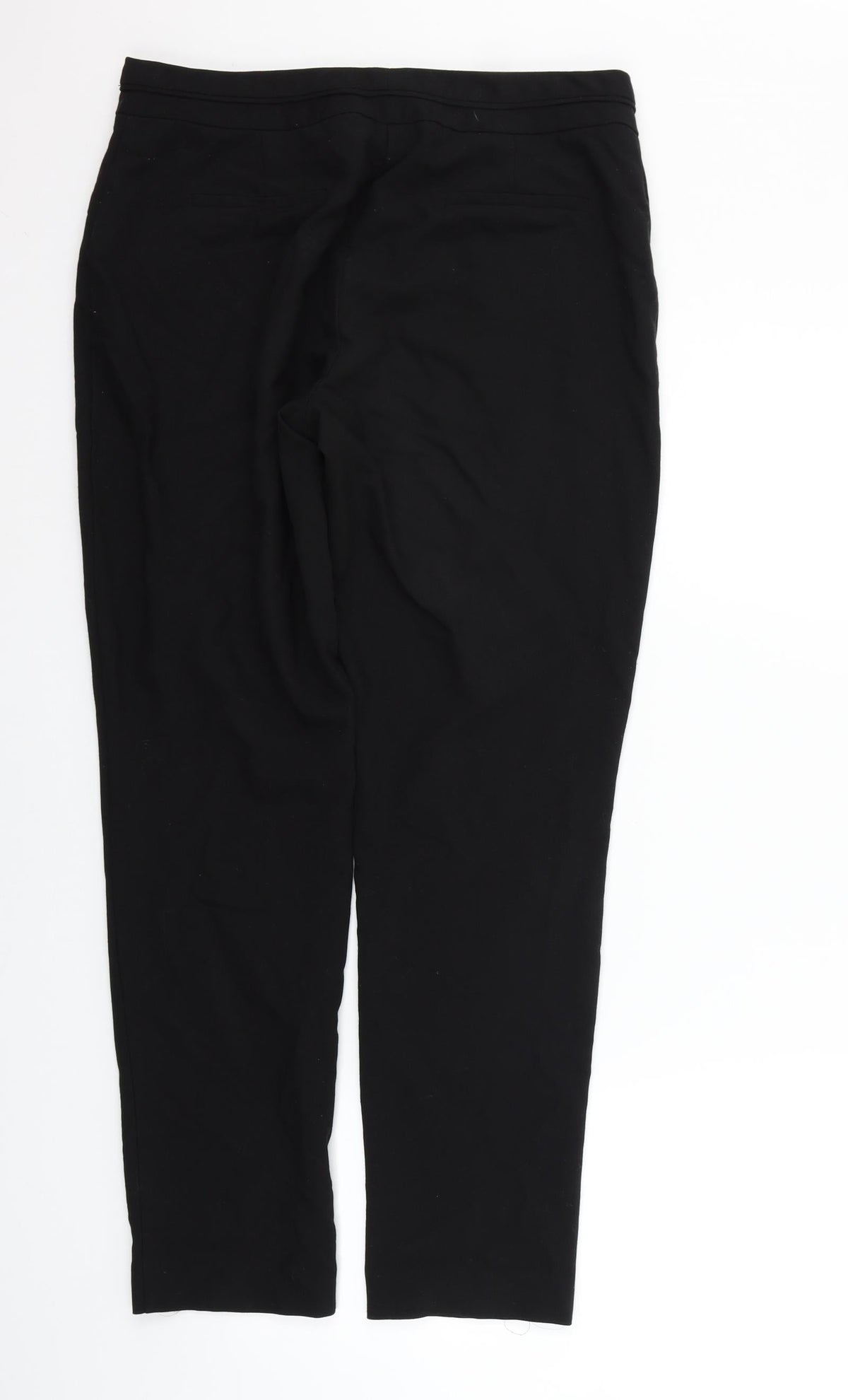 Back view of Principles women’s black houndstooth sweatpants, size UK 12, 28-inch leg