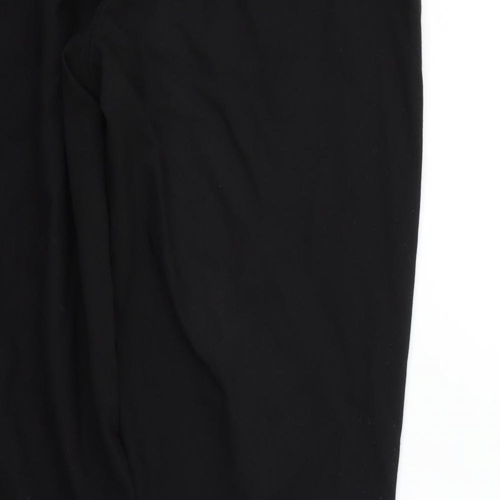 Brand and care label for Principles women’s black houndstooth sweatpants, size UK 12, 28-inch leg