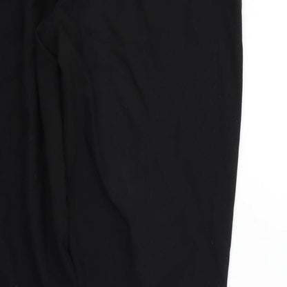 Brand and care label for Principles women’s black houndstooth sweatpants, size UK 12, 28-inch leg
