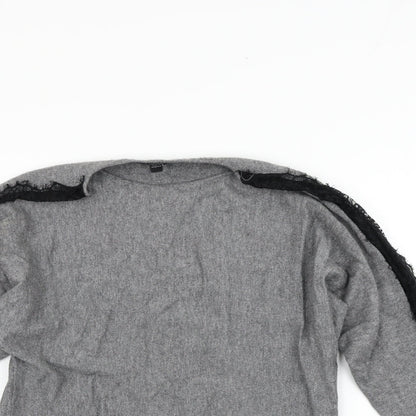 Dorothy Perkins Womens Grey   Pullover Jumper Size 10