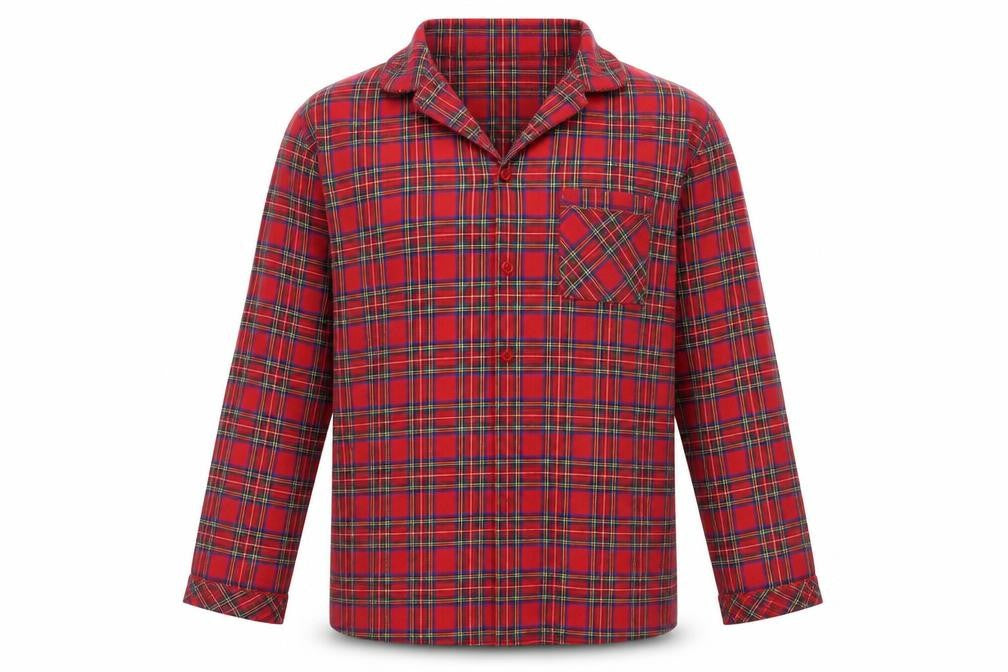 ST MICHAEL Mens Red Check   Button-Up Size 14