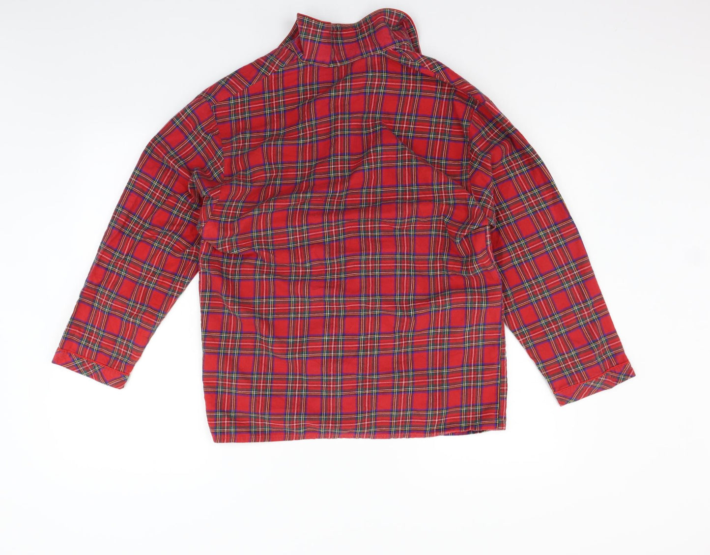 ST MICHAEL Mens Red Check   Button-Up Size 14