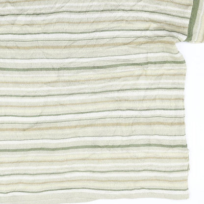 BHS Womens Yellow Striped  Pullover Jumper Size 14