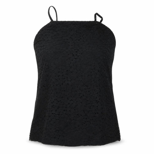 Preworn Womens Black Floral  Camisole Blouse Size M