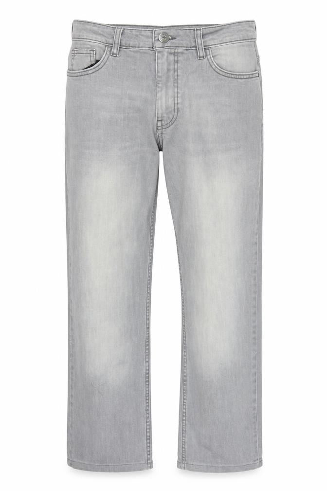 Preworn Mens Grey  Denim Straight Jeans Size 26 in L25 in