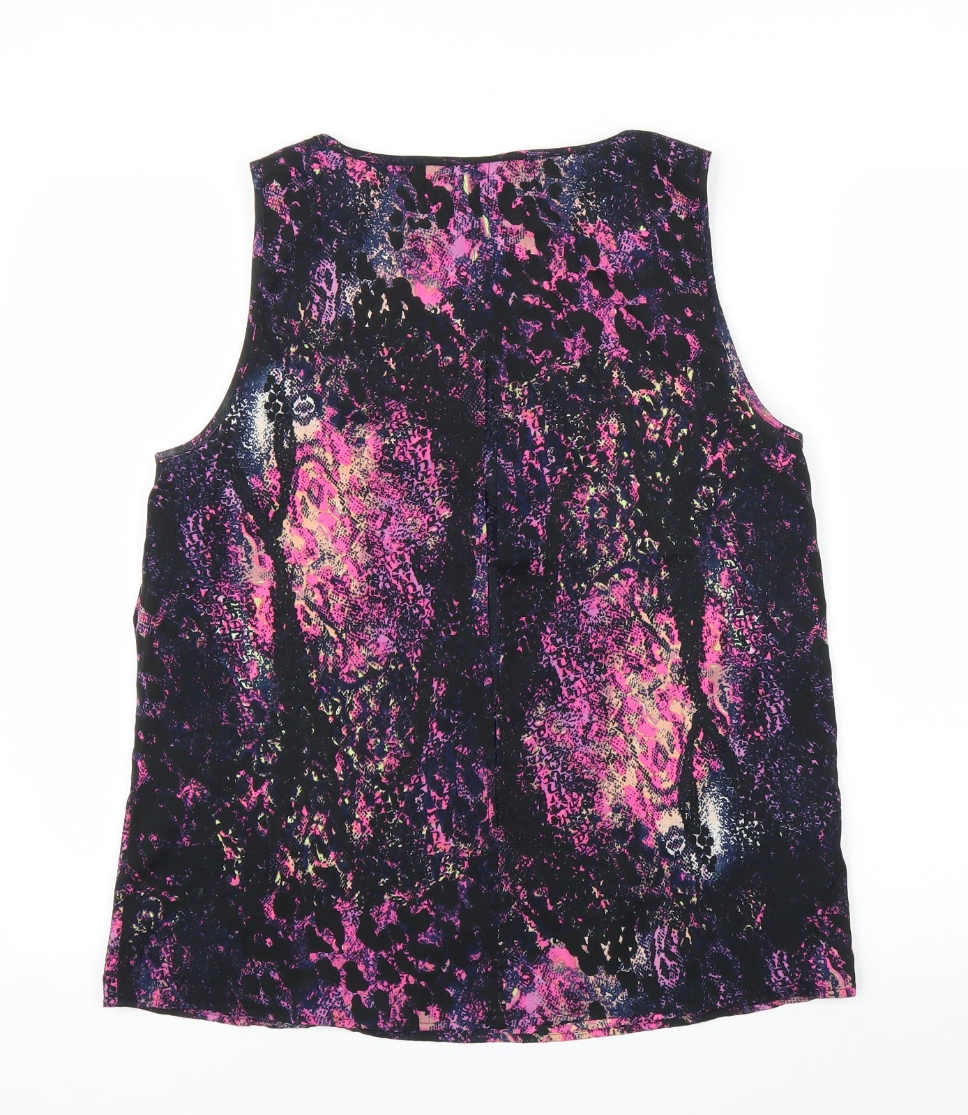 Vera Moda Womens Purple Animal Print  Basic Blouse Size 12  - Snake print
