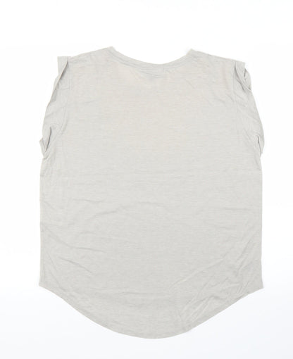 Warehouse Womens Grey   Basic Blouse Size 14