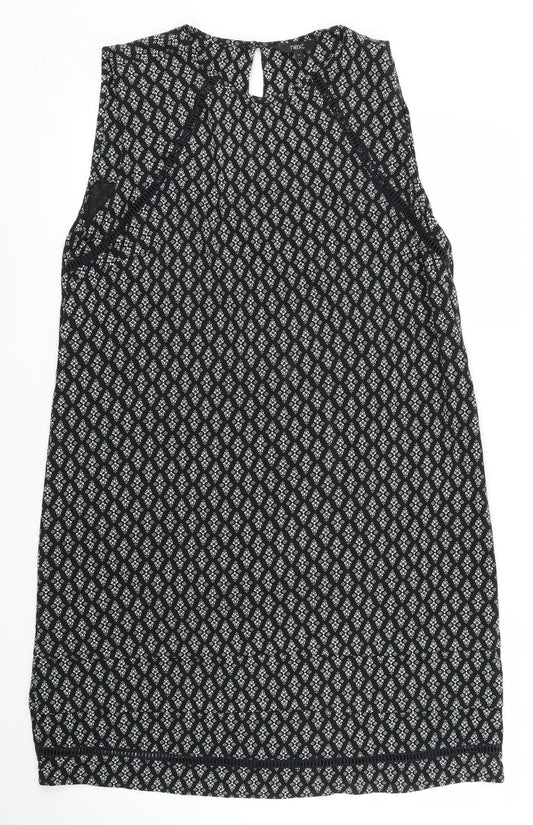 NEXT Womens Black Argyle/Diamond  Shift  Size 12