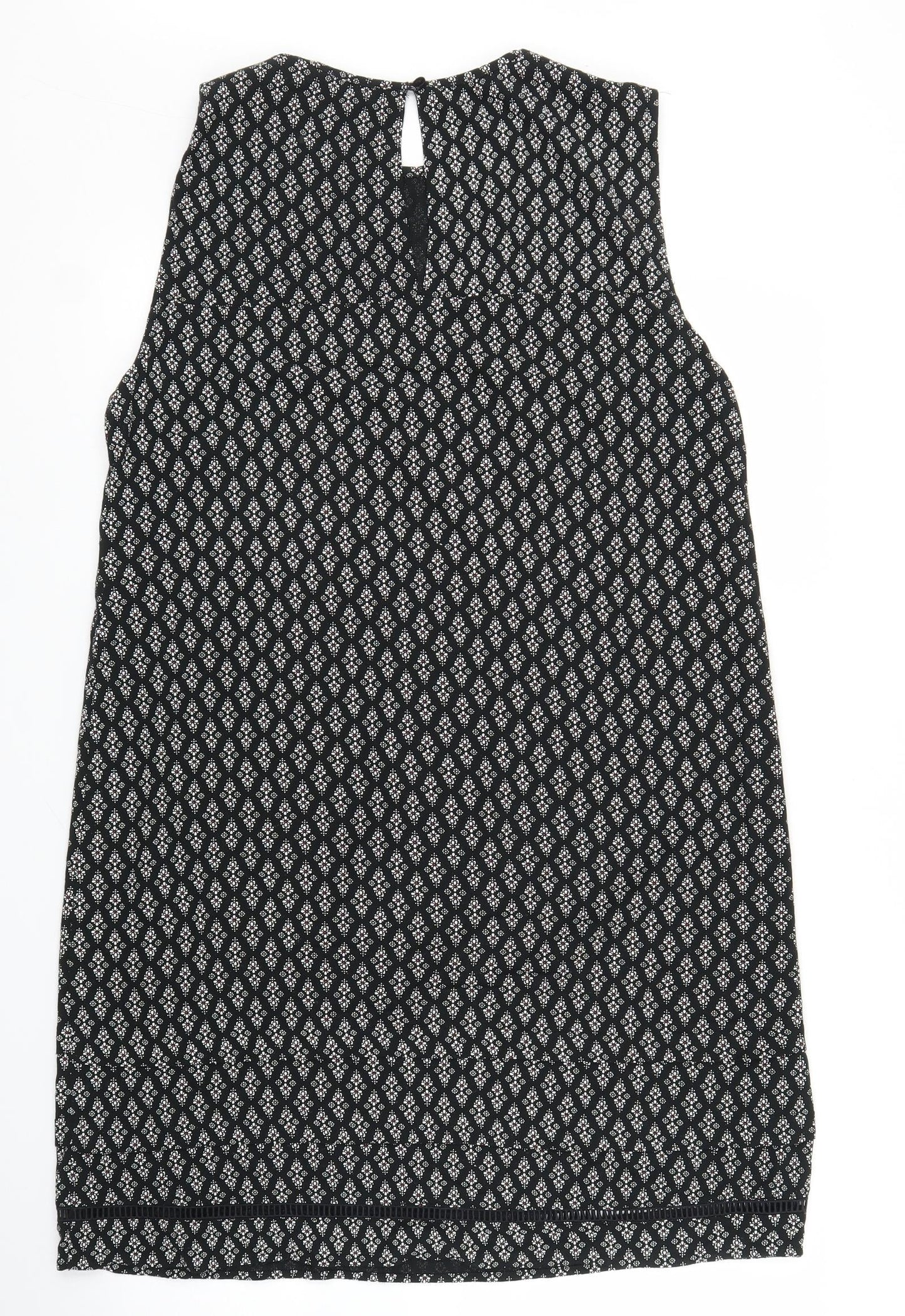NEXT Womens Black Argyle/Diamond  Shift  Size 12