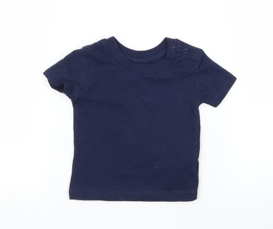 Primark Boys Blue   Basic T-Shirt Size 3-6 Months