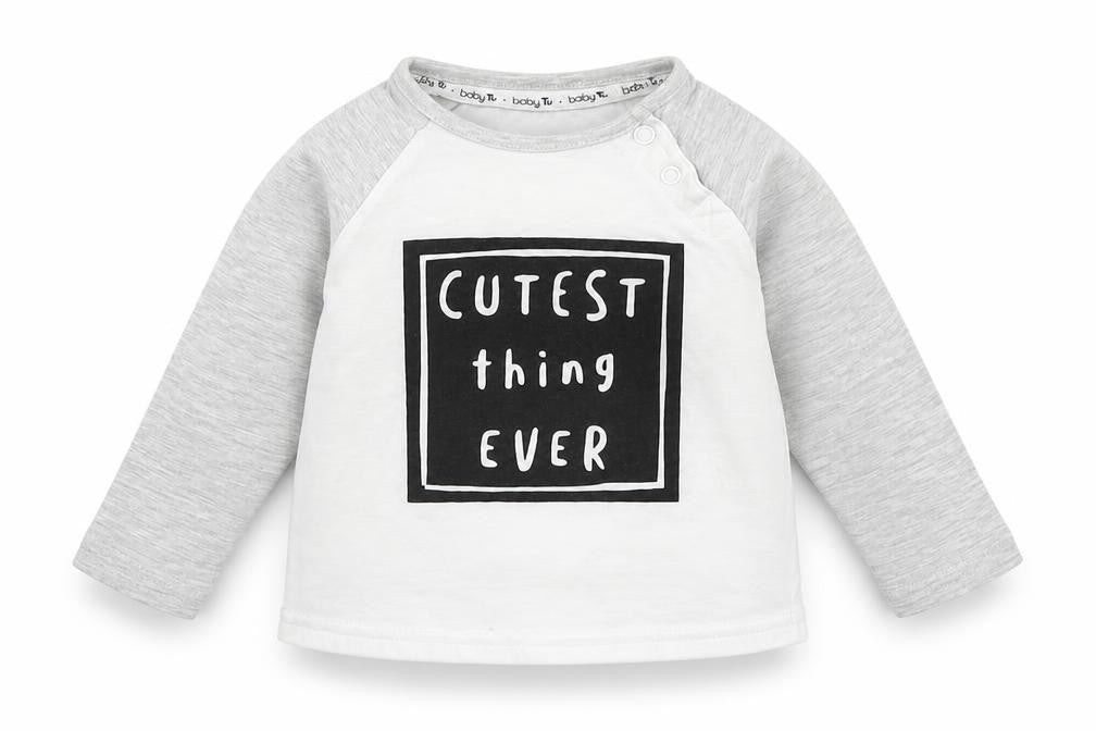 TU Boys White   Basic T-Shirt Size 9-12 Months