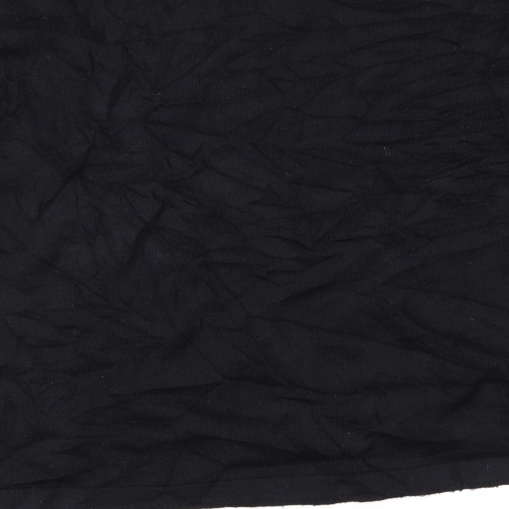 Blue Inc Mens Black Geometric  Pullover Jumper Size XL