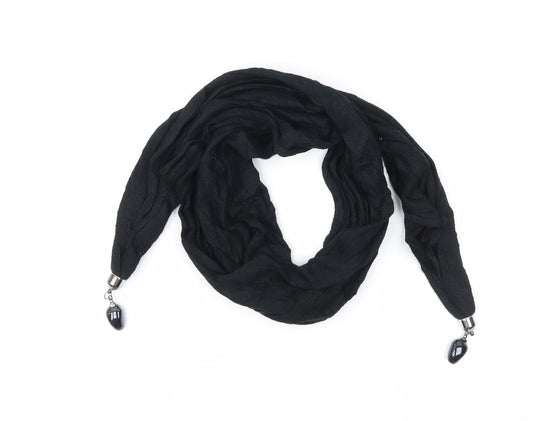 Preworn Womens Black    Scarf