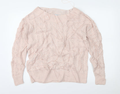 Next Womens Pink   Pullover Jumper Size M
