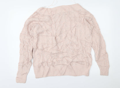 Next Womens Pink   Pullover Jumper Size M