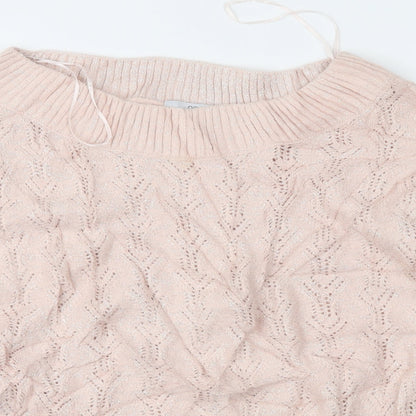 Next Womens Pink   Pullover Jumper Size M
