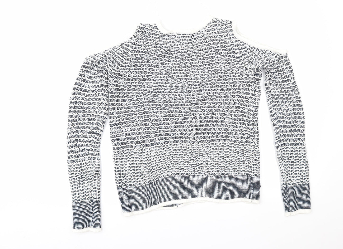 TU Womens Blue Striped  Pullover Jumper Size 12