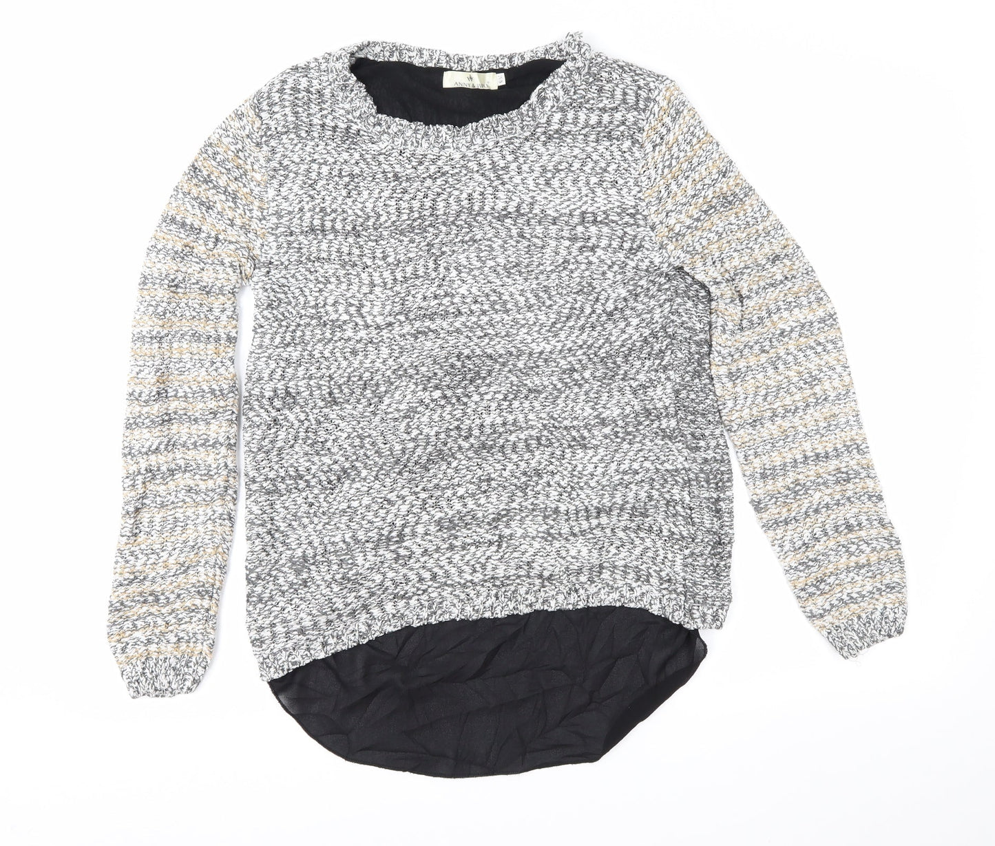 Anny & Will Womens Grey   Pullover Jumper Size S