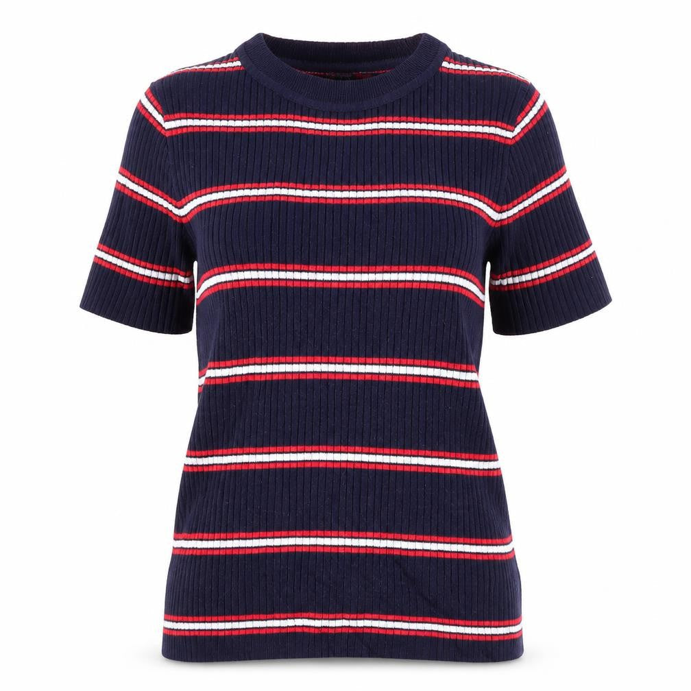 Divided Womens Blue Striped  Pullover Jumper Size XS