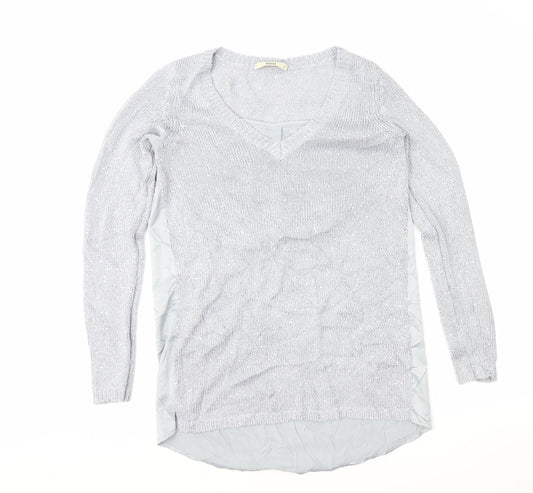 Oasis Womens Grey   Pullover Jumper Size XS