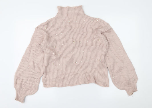 SheIn Womens Pink   Pullover Jumper Size S