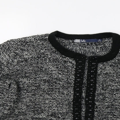 Isle Womens Grey  Knit Cardigan Jumper Size M