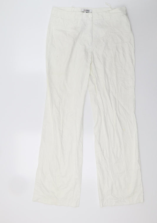 Monnari Womens White   Trousers  Size 14 L28 in
