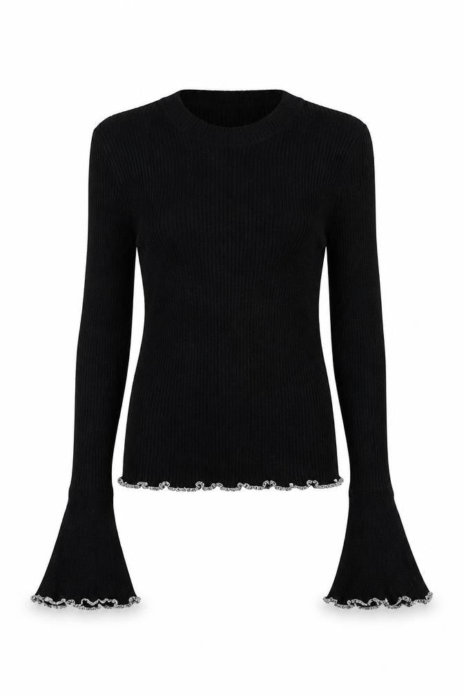 Intuition Womens Black  Knit Pullover Jumper Size 14