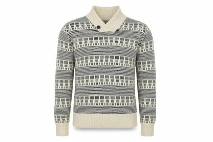 H&M Mens White   Henley Jumper Size M