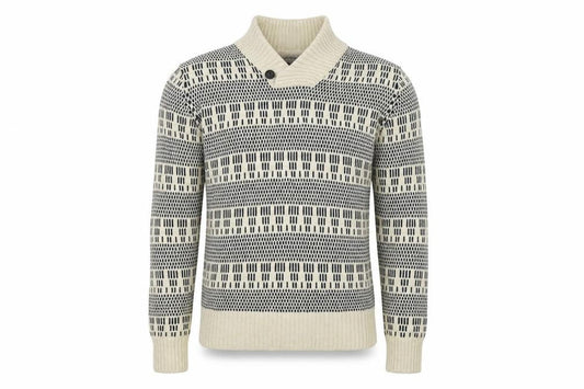 H&M Mens White   Henley Jumper Size M