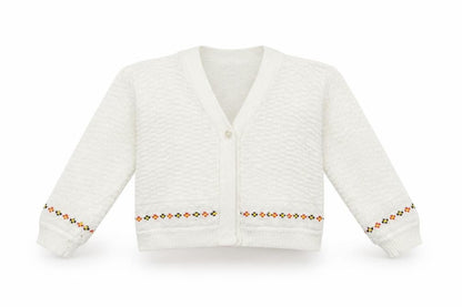 Cozinit Girls White   Cardigan Jumper Size 2 Years