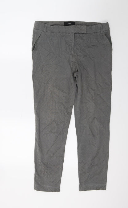 Next Womens Grey   Trousers  Size 10 L24 in