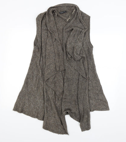 Additional front view of Atmosphere women’s brown wrap jumper, size L